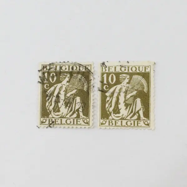 Lot Of 9 Belgium 1870s-1930s Stamps Used