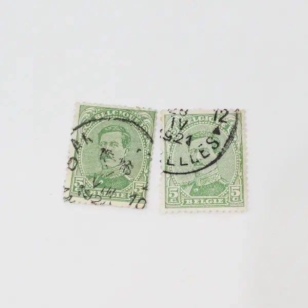 Lot Of 9 Belgium 1920s-1950s King Stamps Used