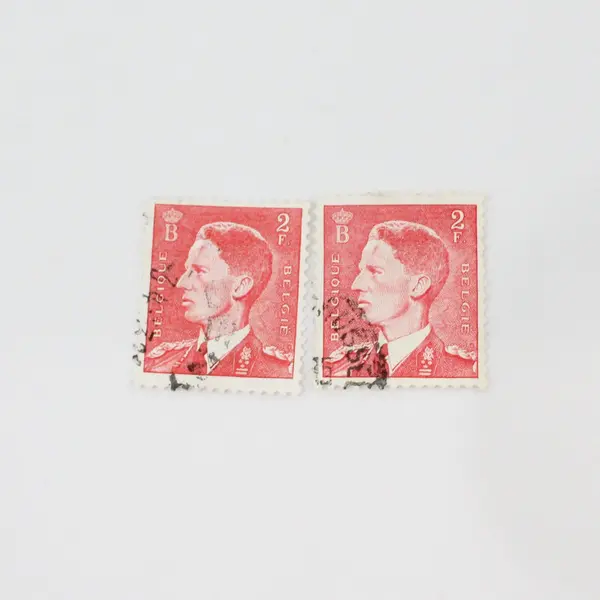 Lot Of 9 Belgium 1920s-1950s King Stamps Used