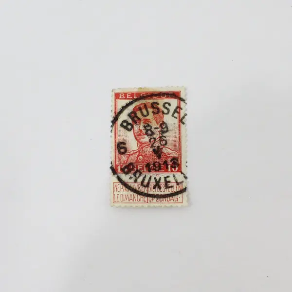 Lot Of 9 Belgium 1890s-1920s King Stamps Used