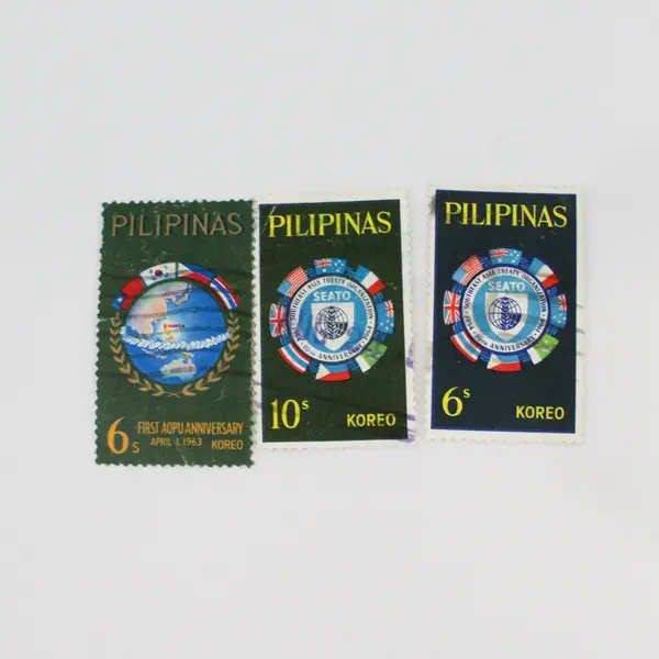 Lot Of 10 Philippines 1963-1966 Commemorative Stamps Used