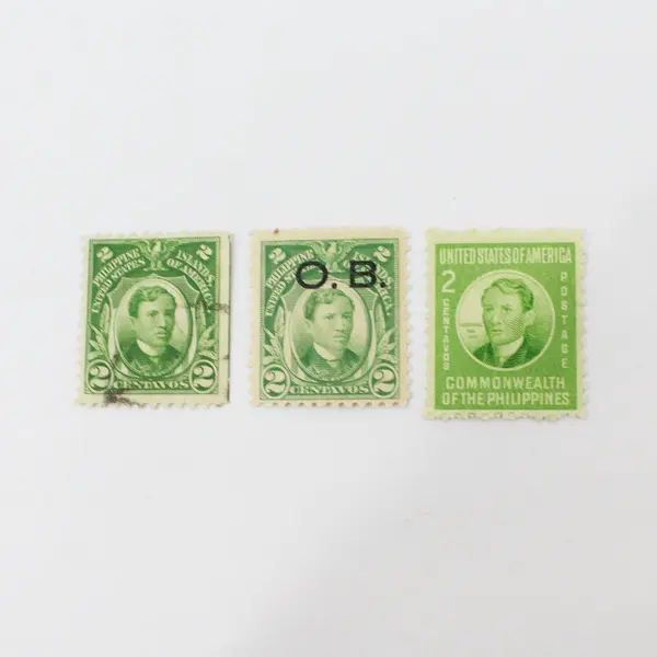 Lot Of 9 USA Philippines Stamps Used