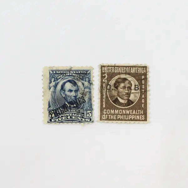 Lot Of 9 USA Philippines Stamps Used
