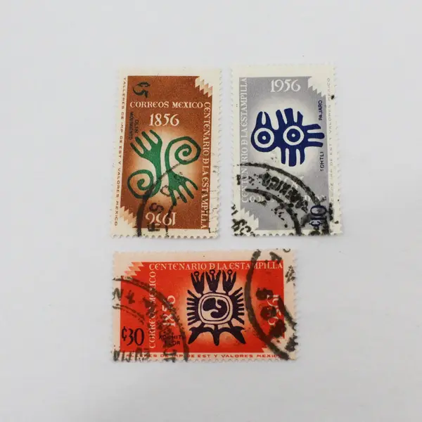 Lot Of 5 Mexico 1956 Stamps #891-93 #C229-C230 Used