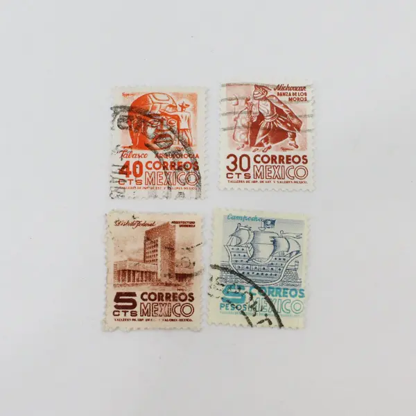 Lot of 10 Selected Used Mexico Stamps 1950-51 Scott #853-865