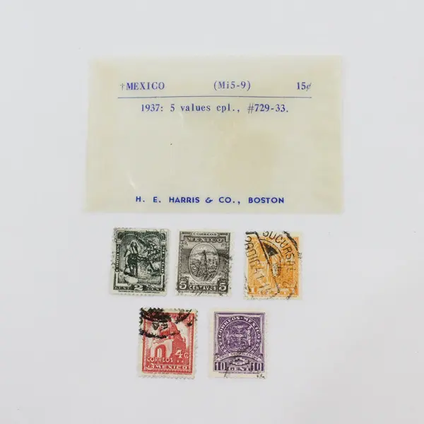 Lot Of 5 Mexico 1937 Stamps SC #729-33 Used 
