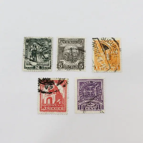 Lot Of 5 Mexico 1937 Stamps SC #729-33 Used 