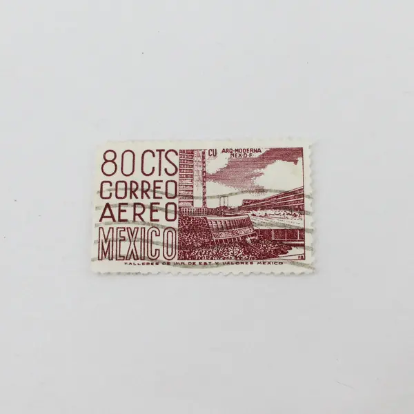 Lot of 9 Mexico Airmail Stamps Used 1928-1950s