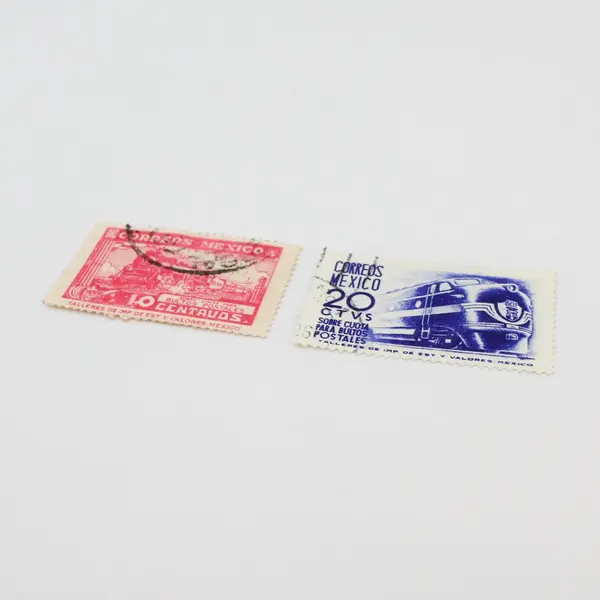 Lot Of 2 Mexico 1940s-1950s Parcel Post Stamps Used