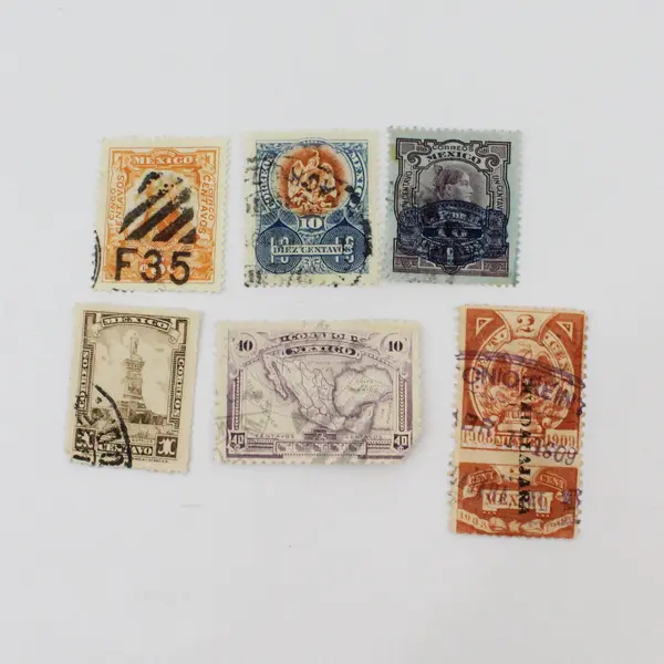 Lot Of 6 Mexico 1900s-1920s Stamps Used