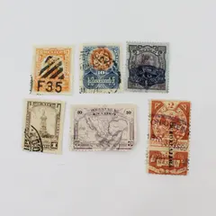 Lot Of 6 Mexico 1900s-1920s Stamps Used