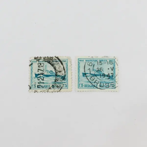 Lot Of 9 Belgium 1890s-1960s Stamps Used