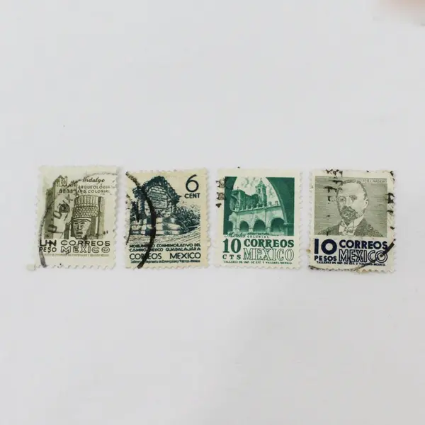 Lot Of 10 Mexico 1930s-1950s Stamps Used