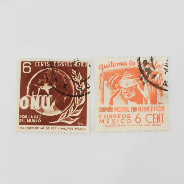 Lot of 11 Mexico Stamps Used 1940s-1950s Canceled