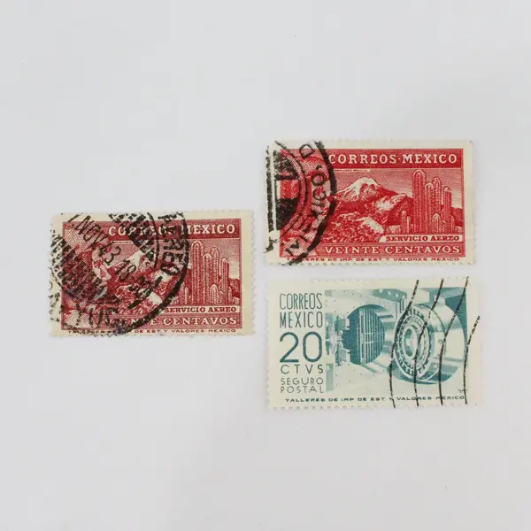 Lot of 11 Mexico Stamps Used 1940s-1950s Canceled