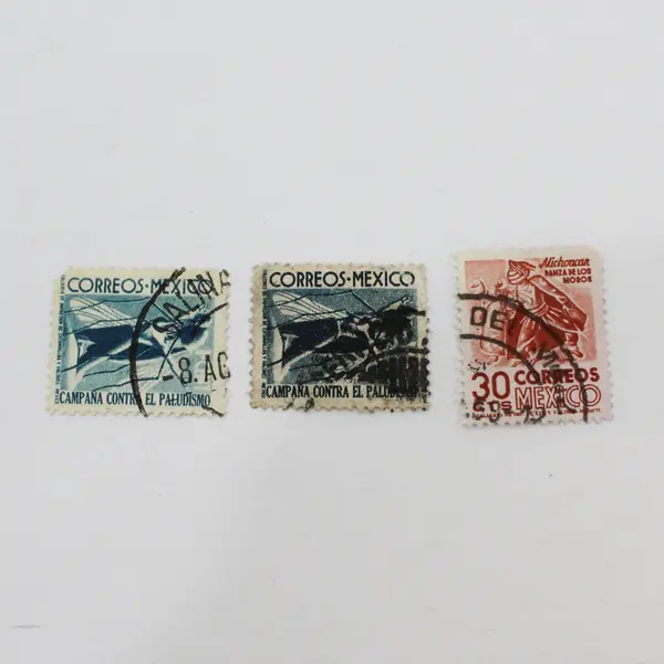 Lot of 11 Mexico Stamps Used 1940s-1950s Canceled