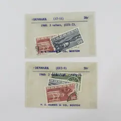 Lot Of 6 Denmark 1960 Agriculture Stamps Used SC #371-73