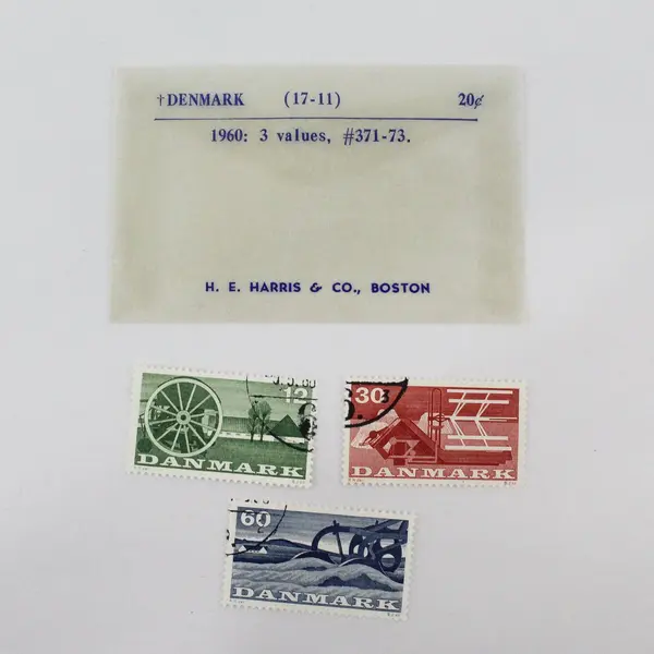 Lot Of 6 Denmark 1960 Agriculture Stamps Used SC #371-73