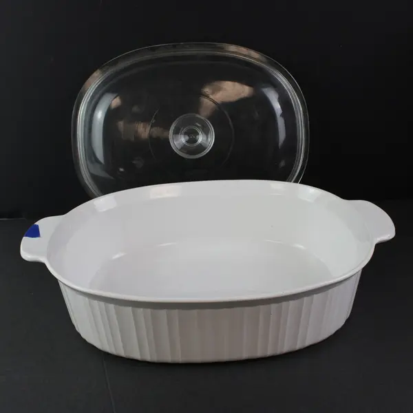 Corning Ware French White Baking Dish 4 Liter Casserole Dish With Lid F-14-B