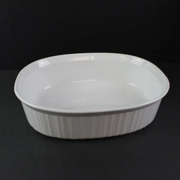Corning Ware French White Baking Dish 2.8 Liter Casserole Dish With Lid F-2-B