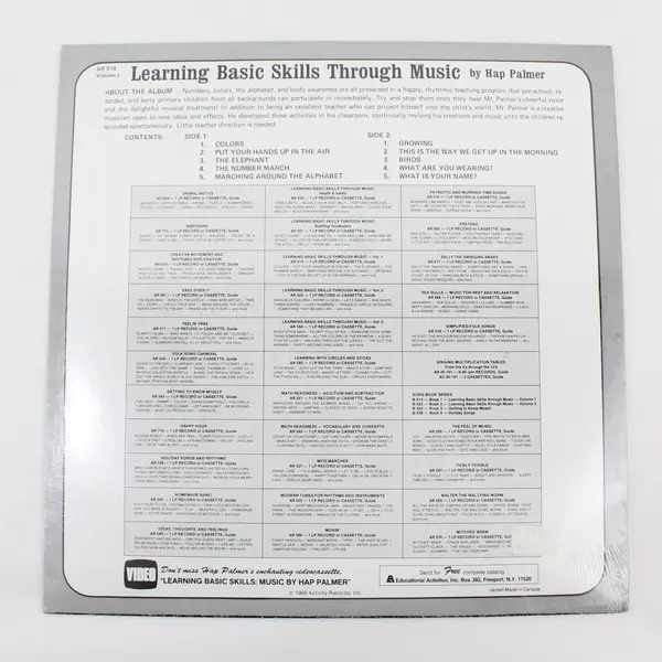 Learning Basic Skills Through Music Volume 1 Sealed 12" Vinyl Record
