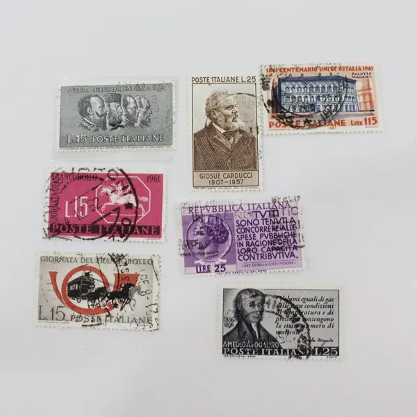 Lot of 22 Italy Used Commemorative Stamps 1950s-1961 Mixed Years