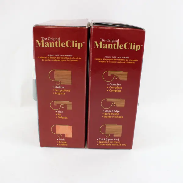 Lot of 2 Haute Decor MantleClip Christmas Stocking Hanger 4-Pack Soft Grip Metal