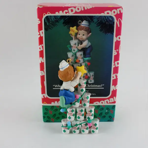1994 Enesco McDonald's  Christmas Ornament "What's Shakin' For Christmas?"