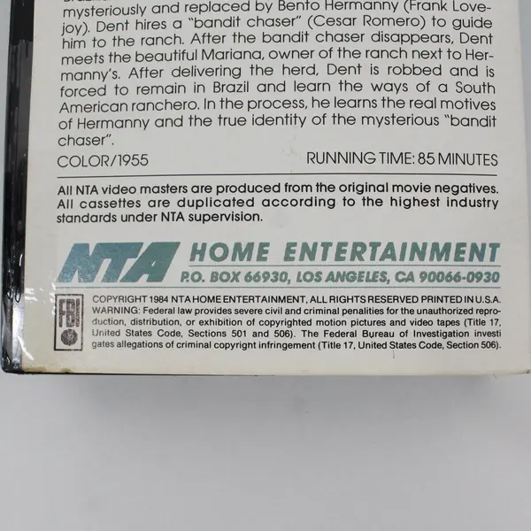 Vintage The Americano VHS Tape 1984, Glenn Ford #V01000