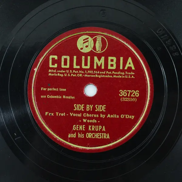 Gene Krupa - Side By Side / Bolero At The Savoy - 10" Shellac Record 