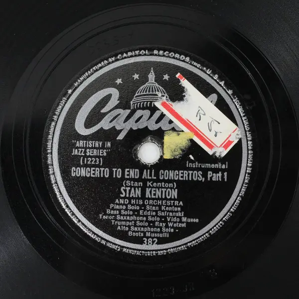 Stan Kenton Concerto to End All Concertos Parts 1&2 Pair Capitol 10in 78RPM