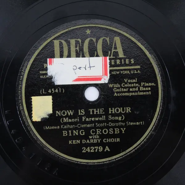 Bing Crosby - Now Is The Hour / Silver Threads Among The Gold - 10" Shellac