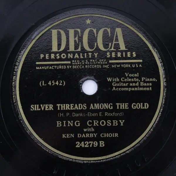Bing Crosby - Now Is The Hour / Silver Threads Among The Gold - 10" Shellac