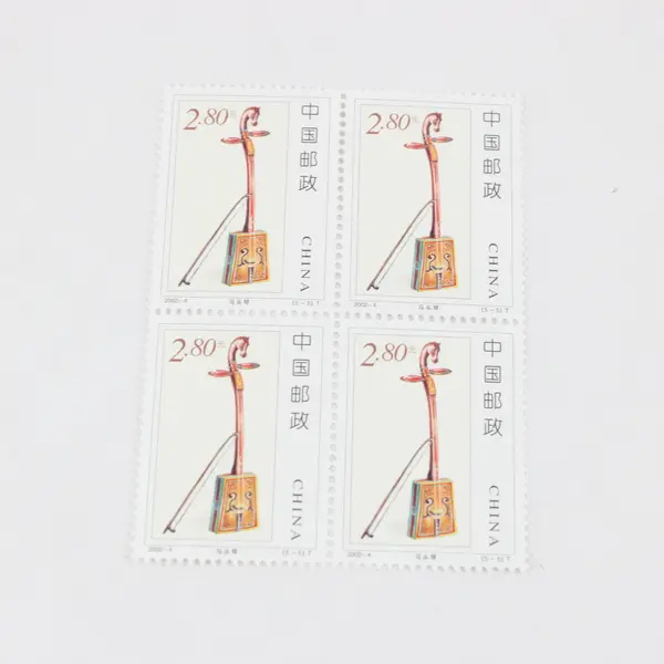 Lot of 5 China 2002 Bowed Instruments Stamp Blocks 20 Stamps SC 3181-85 MNH
