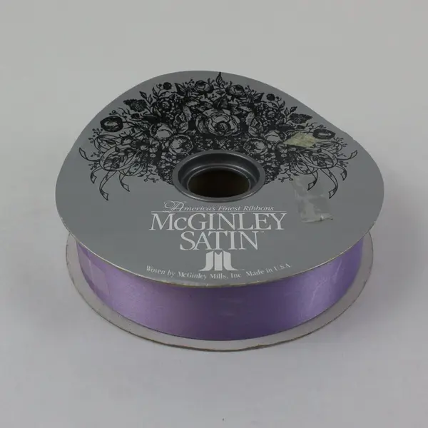 Lot of 4 Satin Ribbon Spools 2 McGinley Pink Lavender Purple White 100 Yds Each