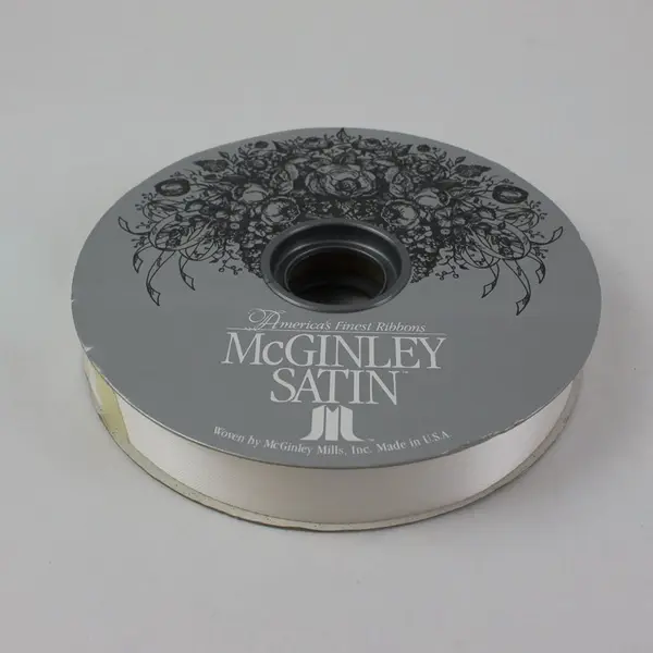 Lot of 4 Satin Ribbon Spools 2 McGinley Pink Lavender Purple White 100 Yds Each