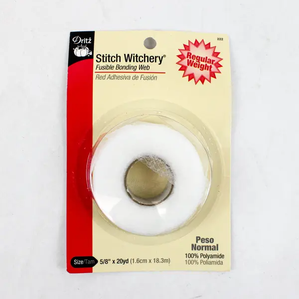 Lot of 5 Seams Great & Dritz Stitch Witchery Nylon and Fusible Web Rolls