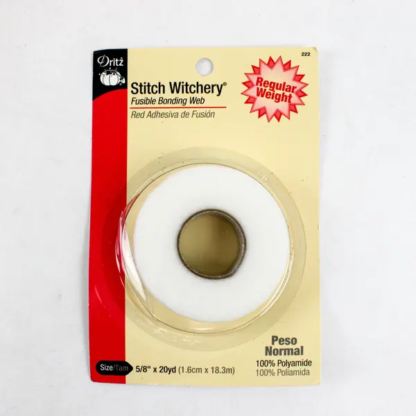 Lot of 5 Seams Great & Dritz Stitch Witchery Nylon and Fusible Web Rolls