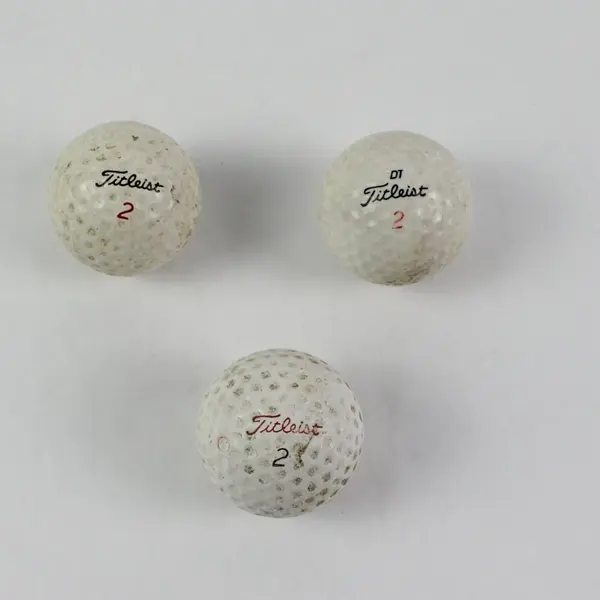 3 Used Titleist Golf Balls Mixed Lot Pro V1x Acushnet DT Practice