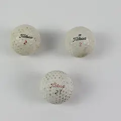 3 Used Titleist Golf Balls Mixed Lot Pro V1x Acushnet DT Practice