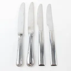 Lot of 4 Mixed Brand Butter Knives Used Flatware Kitchen Dining