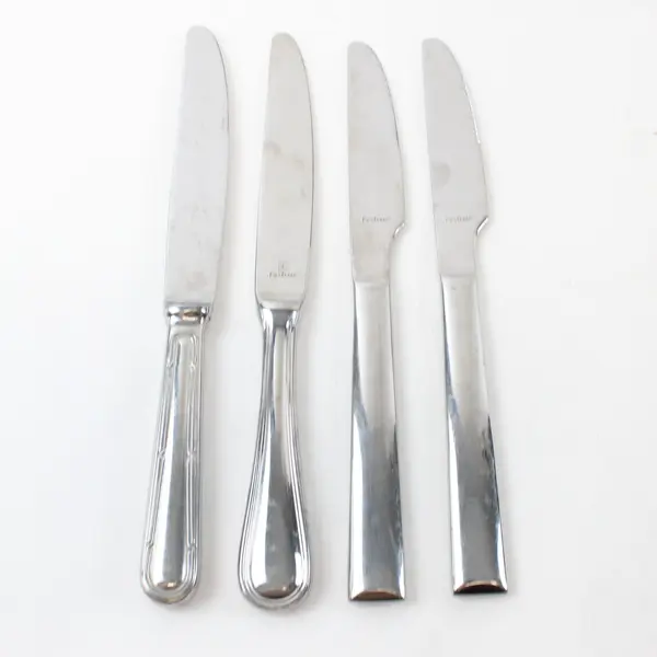 Lot of 4 Mixed Brand Butter Knives Used Flatware Kitchen Dining