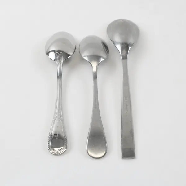 Lot of 3 Mixed Brand Spoons 7-8 Inch Used Restaurant Flatware