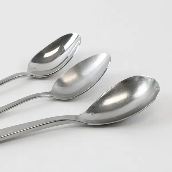 Lot of 3 Mixed Brand Spoons 7-8 Inch Used Restaurant Flatware