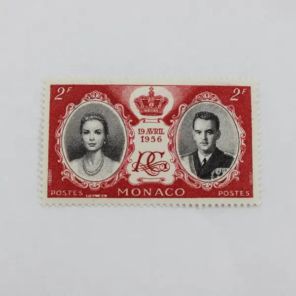 Set Of 5 Monaco 1956 Wedding Stamps Prince Rainier Grace Kelly SC #366-70 MNH