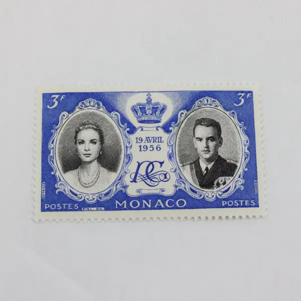 Set Of 5 Monaco 1956 Wedding Stamps Prince Rainier Grace Kelly SC #366-70 MNH