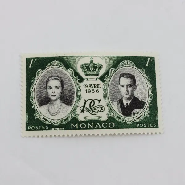 Set Of 5 Monaco 1956 Wedding Stamps Prince Rainier Grace Kelly SC #366-70 MNH