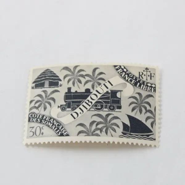 Lot Of 4 Free French Somali Coast 1943 Locomotive Stamps SC #224-27 Mint Hinged