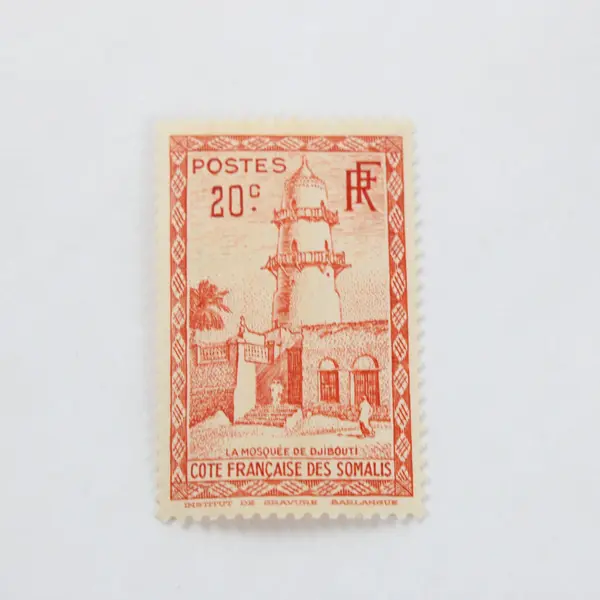 Lot Of 5 French Somali Coast 1938 Mosque Stamps SC #145 #147 #151-53 Mint Hinged