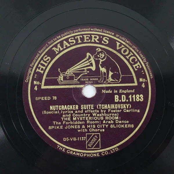 Spike Jones & His City Slickers Nutcracker Suite 10" Shellac Record